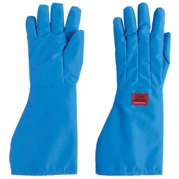 Waterproof Cryo Gloves Elbow Length Blue