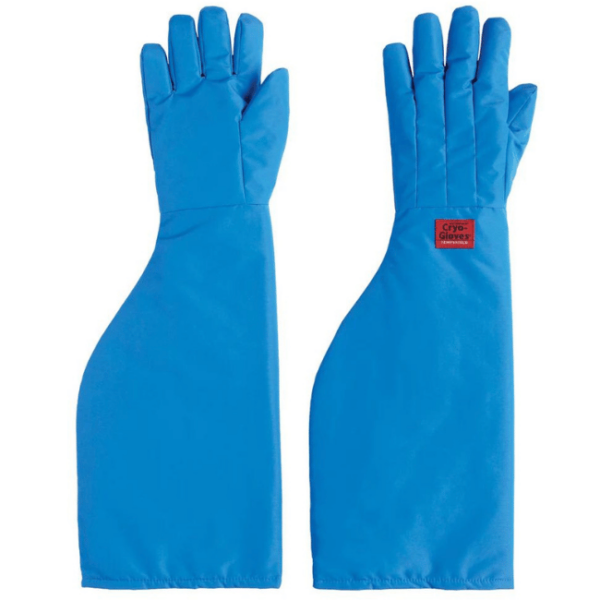 Waterproof Cryo Gloves Shoulder Length Blue