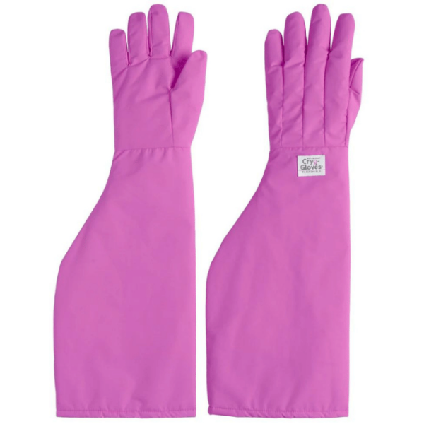 Waterproof Cryo Gloves Shoulder Length Pink