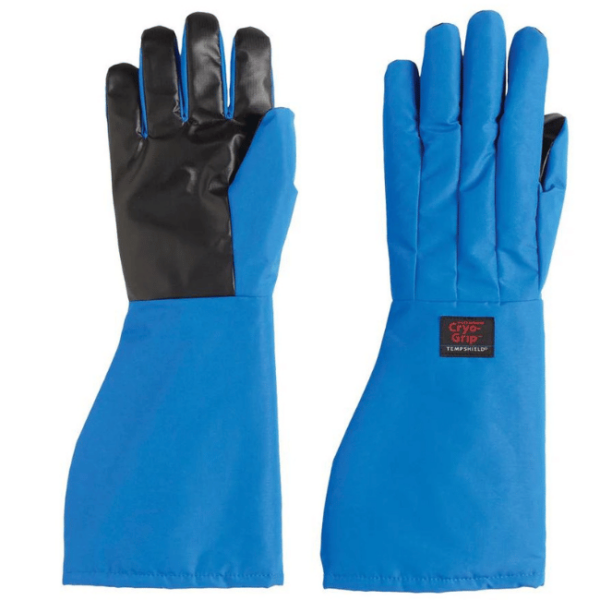 Waterproof Cryo Grip Gloves Elbow Length Blue