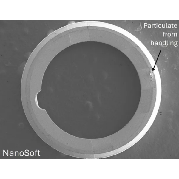 Nanosoft FIB Autogrid Rings C-clips Closeup View